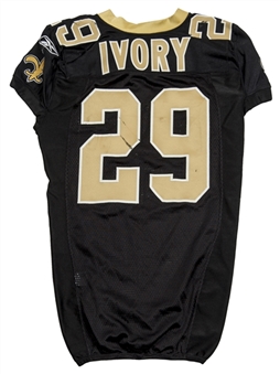 2010 Chris Ivory Game Used New Orleans Saints Home Jersey (Team COA)